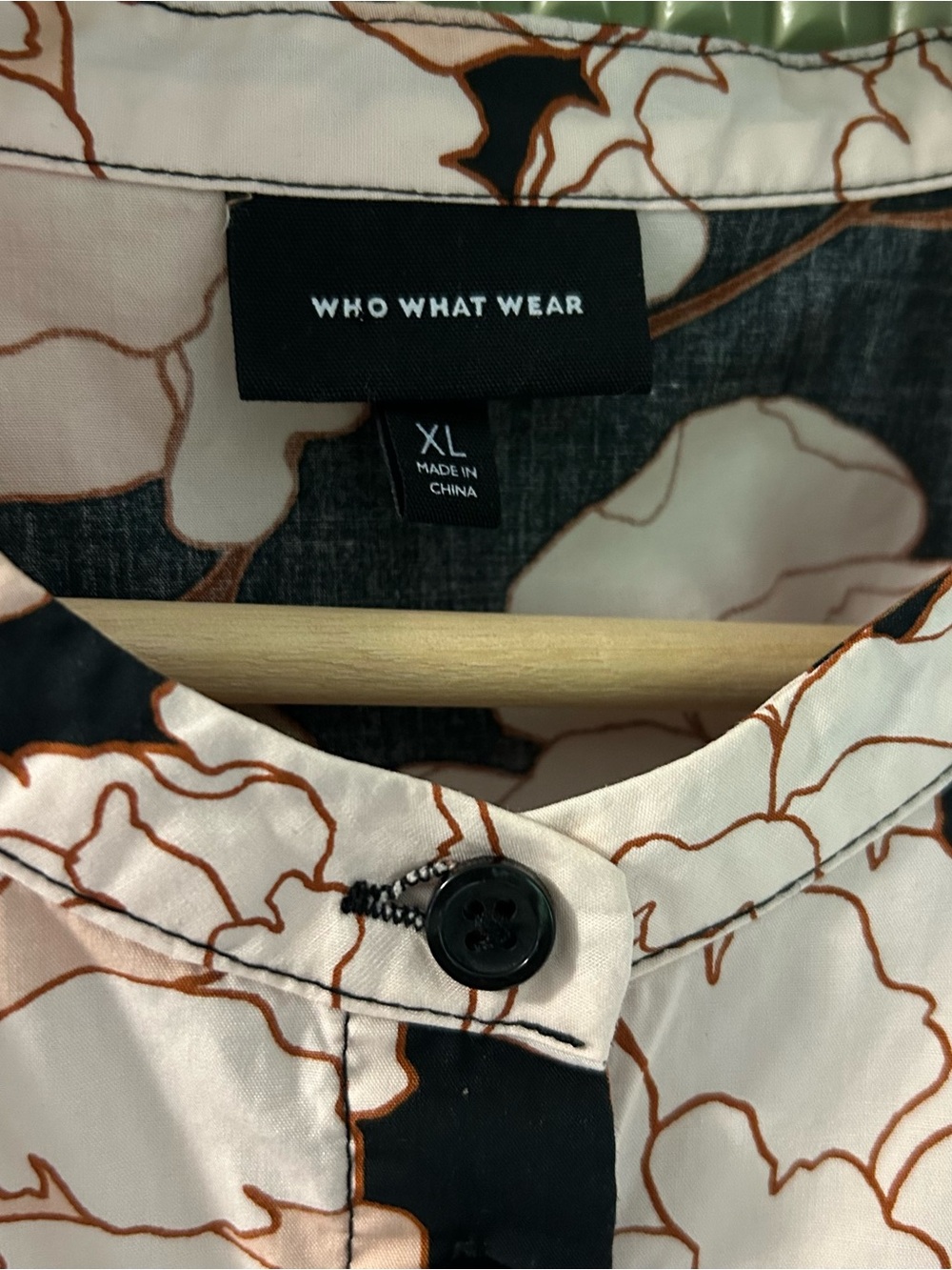 Who What Wear Black Midi Dress with Pink Floral Print - Picture 4 of 5
